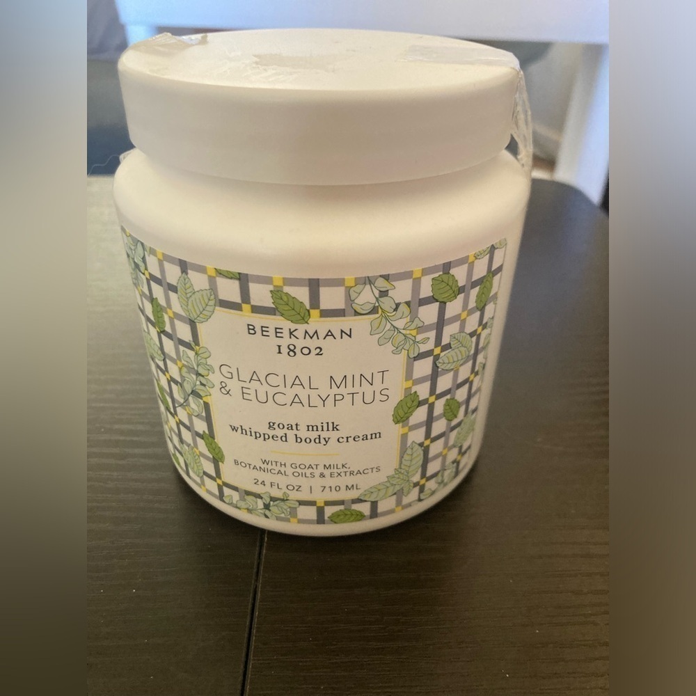 Beekman 1802 Glacial Mint & Eucalyptus whipped Body Cream. Opened but not used